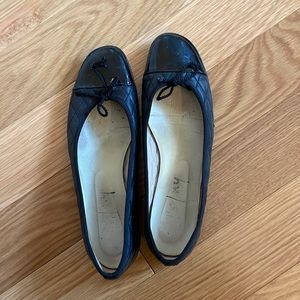 Black French Sole ballet flats